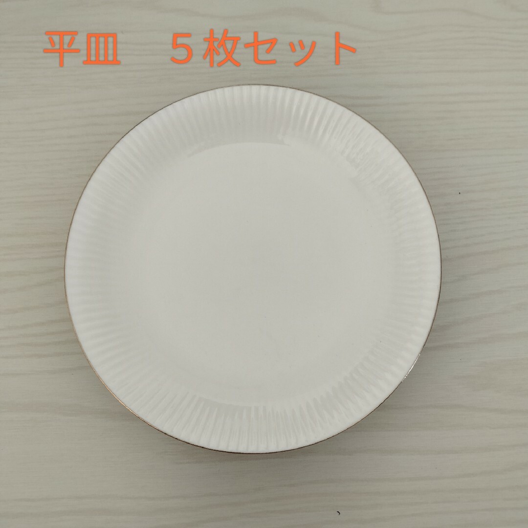 【未使用】平皿５枚セット インテリア/住まい/日用品のキッチン/食器(食器)の商品写真