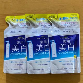 コーセーコスメポート(KOSE COSMEPORT)のモイスチュアマイルド ホワイトパーフェクトエッセンス 200mL 詰め替え3個(オールインワン化粧品)