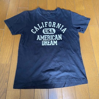 Tシャツ　半袖　黒　ブラック　英語　USA SS シンプル(Tシャツ(半袖/袖なし))