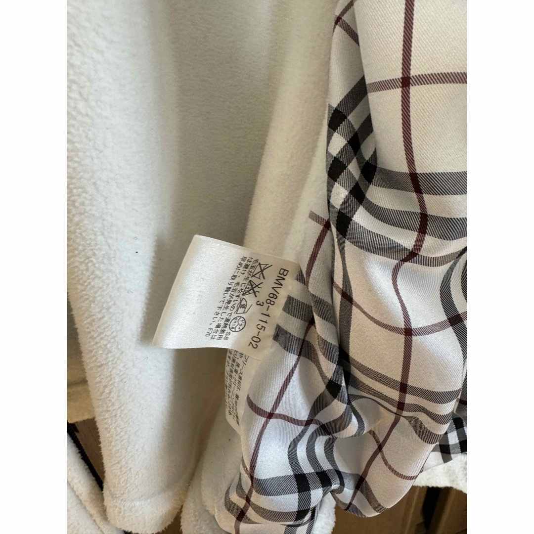 BURBERRY BLACK LABEL(バーバリーブラックレーベル)のブラックレーベルボア&ナイロンジャケット白L～XL メンズのジャケット/アウター(マウンテンパーカー)の商品写真