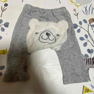 ニシマツヤ(西松屋)の美品　くまちゃん　ベビー　サルエルパンツ　レギンスパンツ　60~70(パンツ)