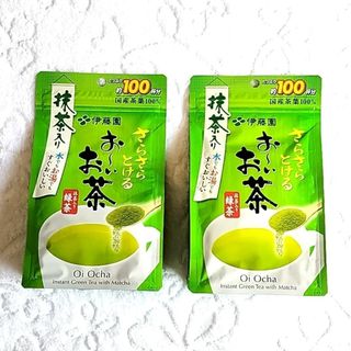 イトウエン(伊藤園)の伊藤園 おーいお茶 抹茶入りさらさら緑茶 80g (チャック付き袋タイプ)(茶)