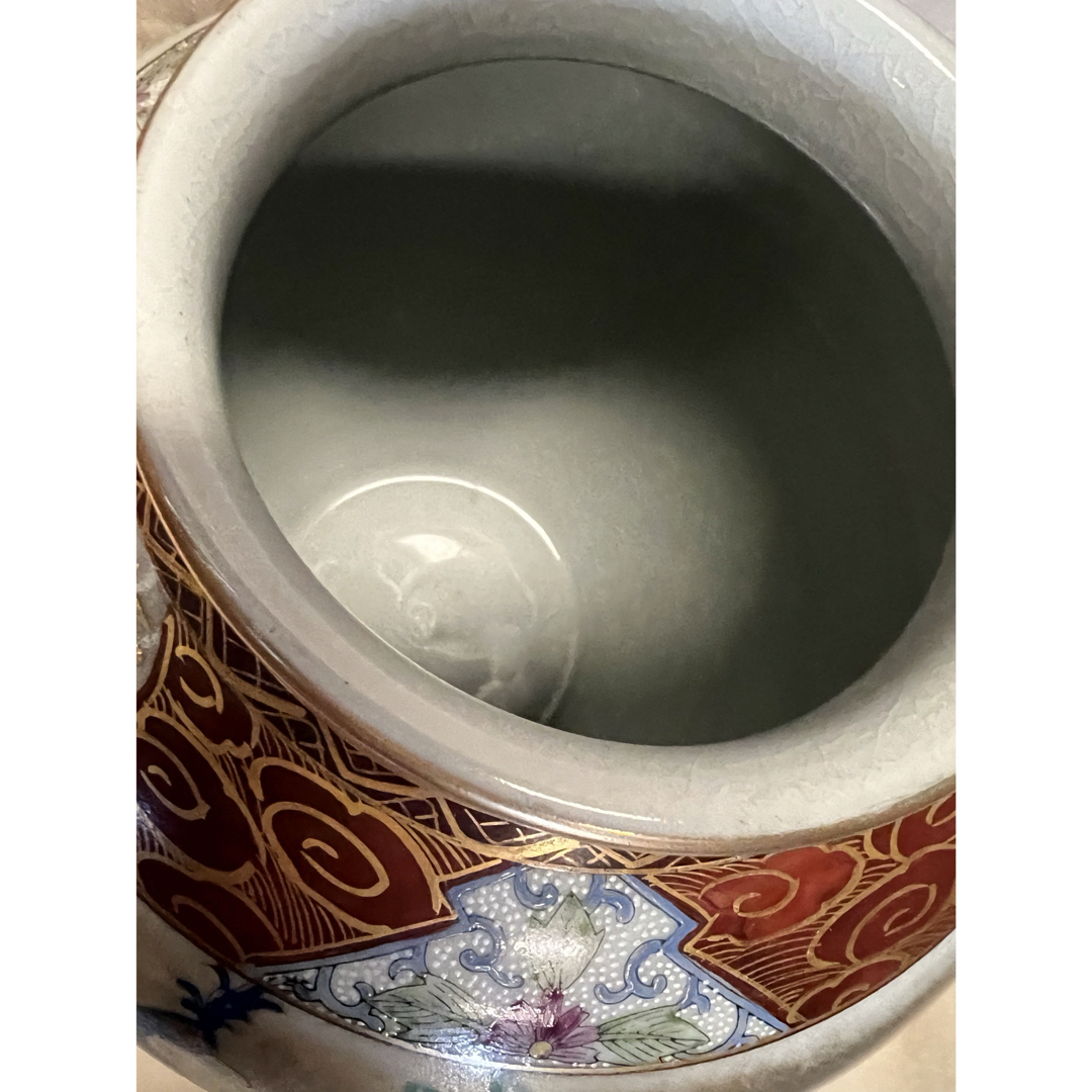 九谷焼 秀山 秀山造 花瓶 花器 ツボ 染付 花道 孔雀の通販 by 九谷焼 秀山 秀山造 花瓶 花器 ツボ 染付 花道 孔雀の通販 by