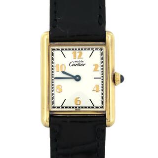 カルティエ(Cartier)のカルティエ マストタンク1925 LM GP W1008254 GP クォーツ(腕時計(アナログ))