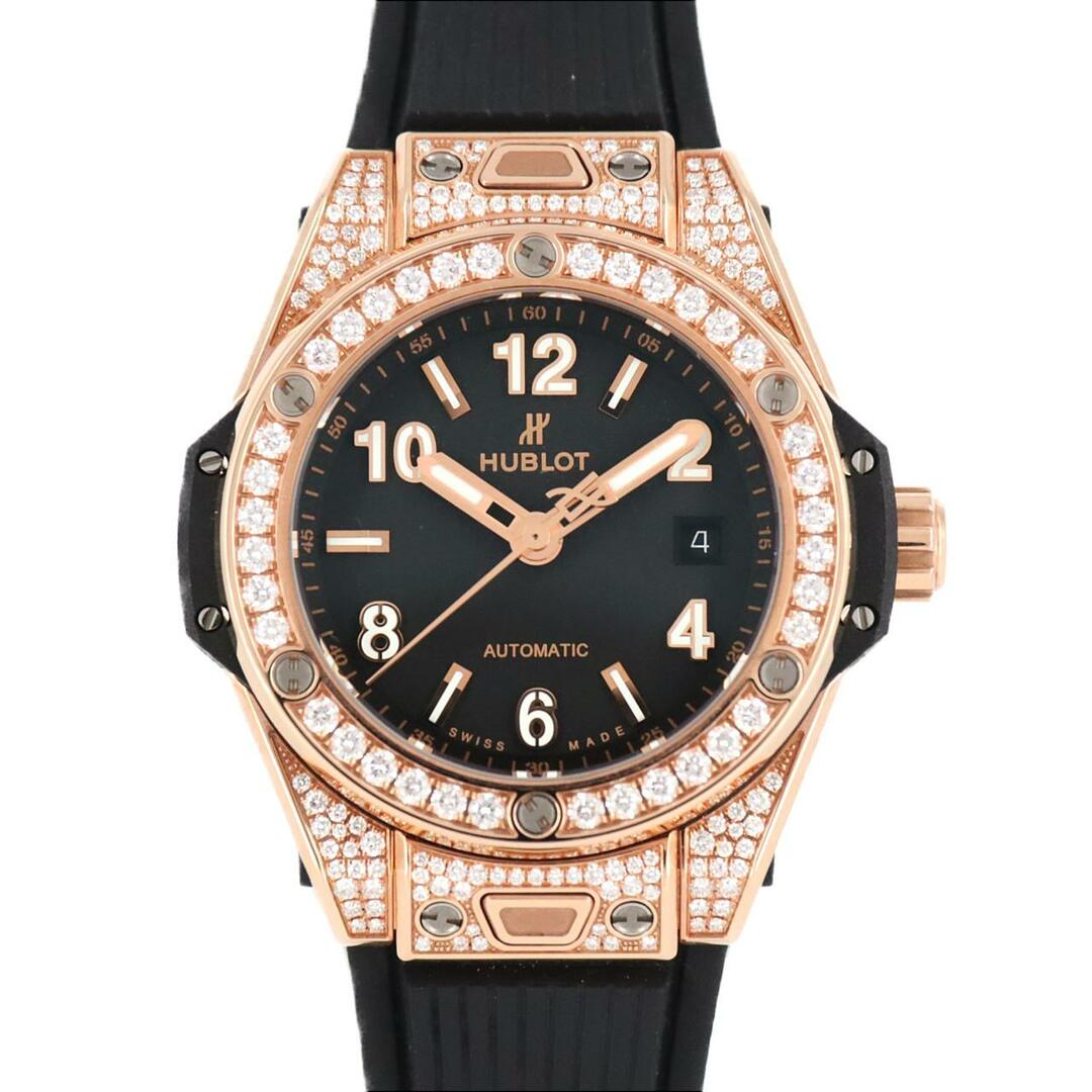 HUBLOT(ウブロ)のウブロ ビッグバンワンクリックキングゴールドパヴェ 485.OX.1180.RX.1604 PG･RG 自動巻 レディースのファッション小物(腕時計)の商品写真