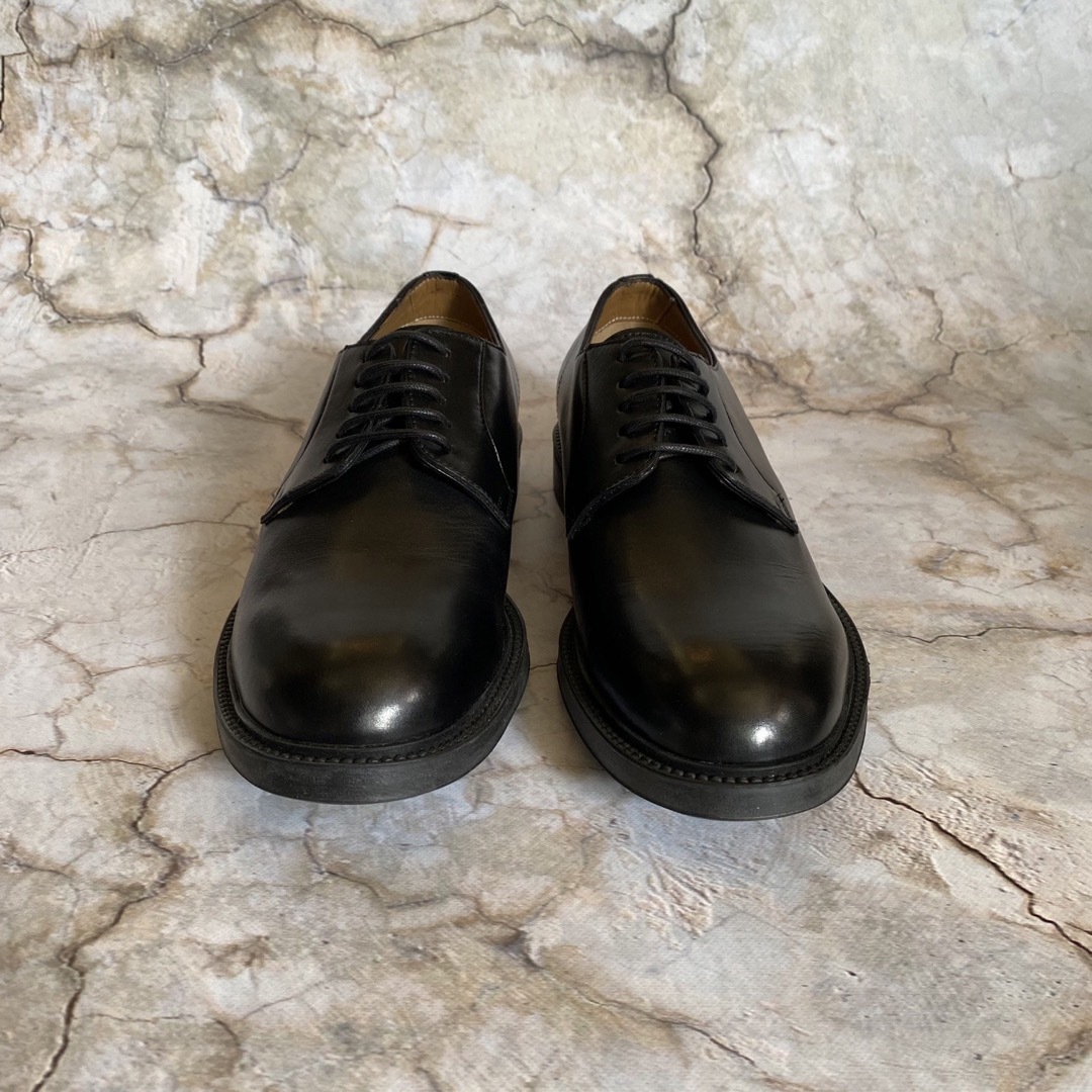 新品 カルピエッレ プレーントゥ レザーダービーシューズ 革靴 ラバーソール メンズの靴/シューズ(ドレス/ビジネス)の商品写真