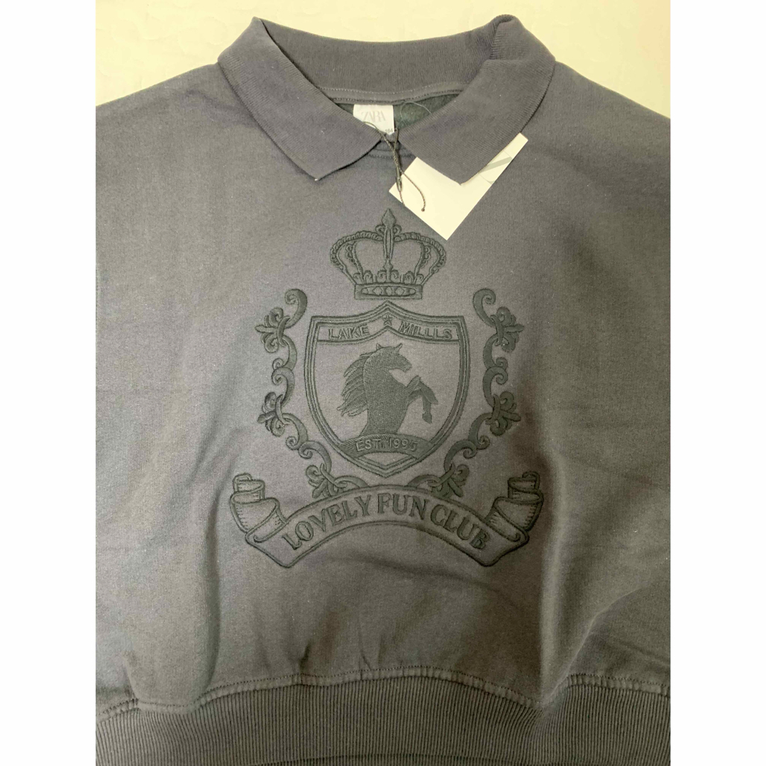 ★ドイツ発*ZARA*新作*ZIPネックポロスウェット/GREY★ ☆ドイツ発*ZARA*新作*ZIPネックスウェット/GREY MARL☆