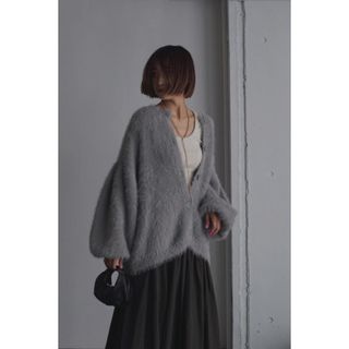 room306 CONTEMPORARY - SALE 306 room Shaggy Knit Cardigan Gray