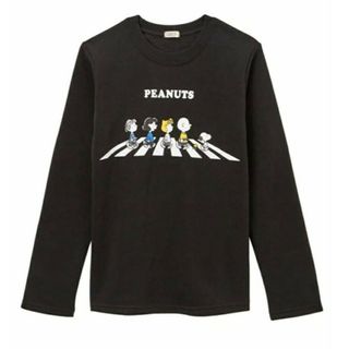 PEANUTS - 新品  100サイズ スヌーピー 黒トレーナー 裏起毛