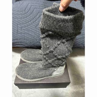 アグ(UGG)のUGGクラッシック　アーガイル　ニット　ブーツ(ブーツ)