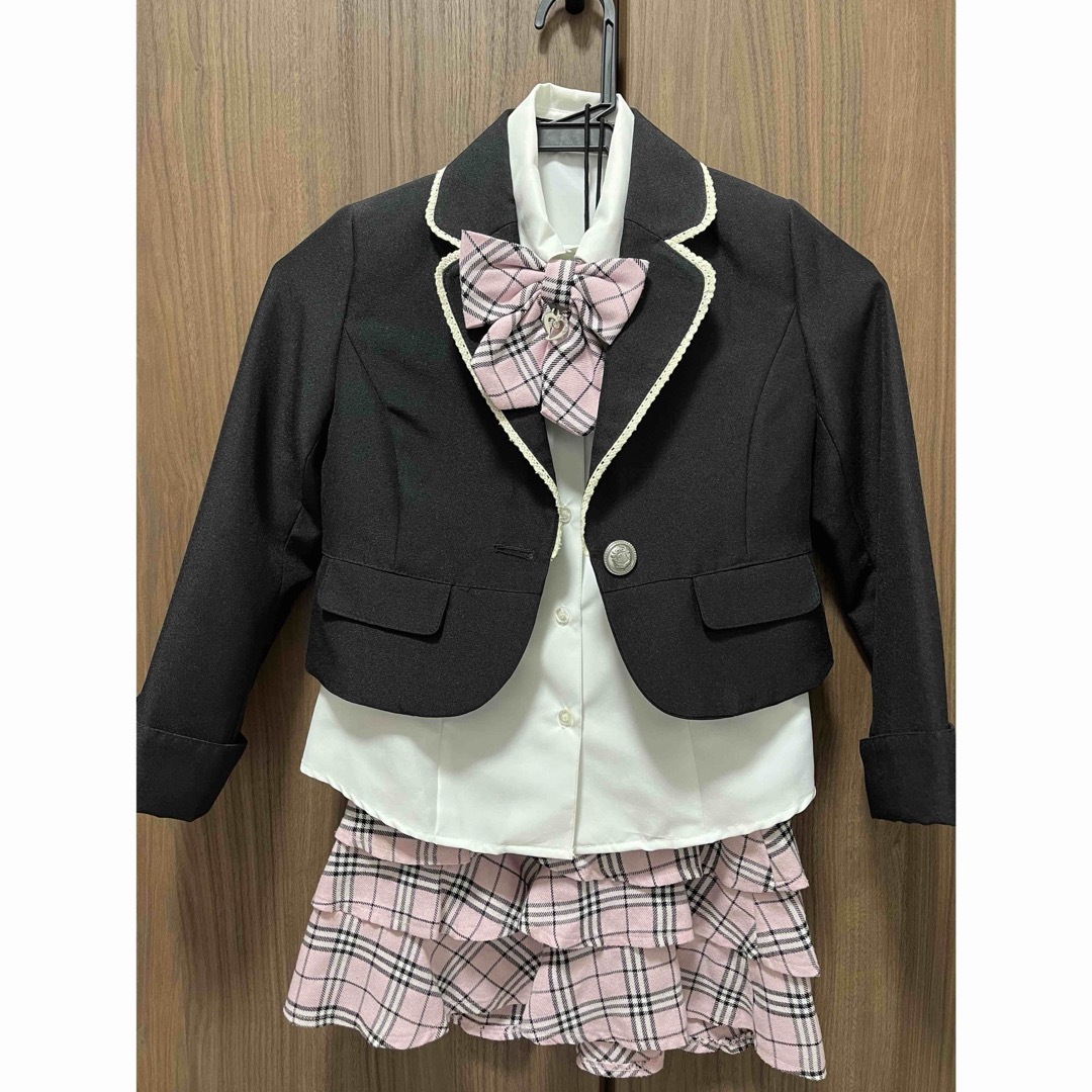 卒園式　入学式　ブレザー　スーツ　セットアップ　制服　女の子 キッズ/ベビー/マタニティのキッズ服女の子用(90cm~)(ドレス/フォーマル)の商品写真