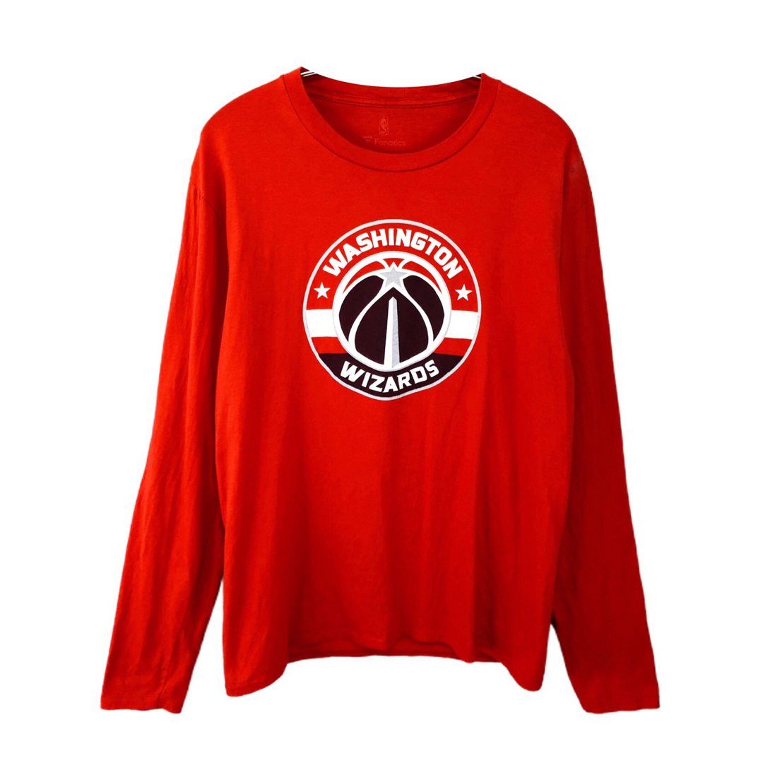 fanatic(ファナティック)のNBA　ウィザーズ　ジョン・ウォール　背番号2　長袖T　M　赤　USA古着 メンズのトップス(Tシャツ/カットソー(七分/長袖))の商品写真