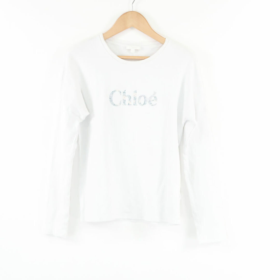 Chloe(クロエ)のChloe クロエ Tシャツ 長袖 14 コットン100％ ロゴ レディース AT1A54  レディースのトップス(Tシャツ(半袖/袖なし))の商品写真