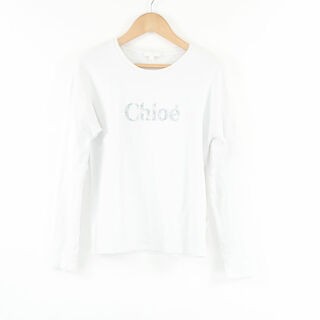 クロエ(Chloe)のChloe クロエ Tシャツ 長袖 14 コットン100％ ロゴ レディース AT1A54 (Tシャツ(半袖/袖なし))