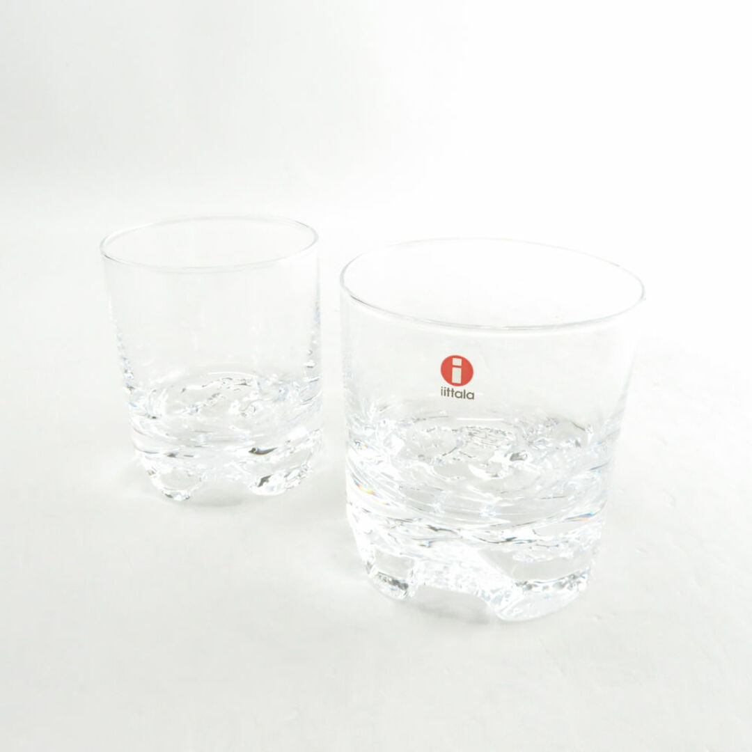 iittala(イッタラ)の美品 iittala イッタラ ガイサ タンブラー 2点 セット ロックグラス 北欧 フィンランド SY8033B1  インテリア/住まい/日用品のキッチン/食器(タンブラー)の商品写真