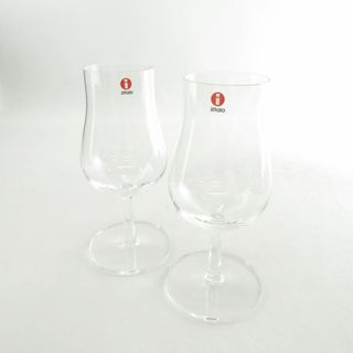 イッタラ(iittala)の美品 iittala イッタラ ワイングラス 2客 ペア 北欧 フィンランド SY8035B1 (グラス/カップ)