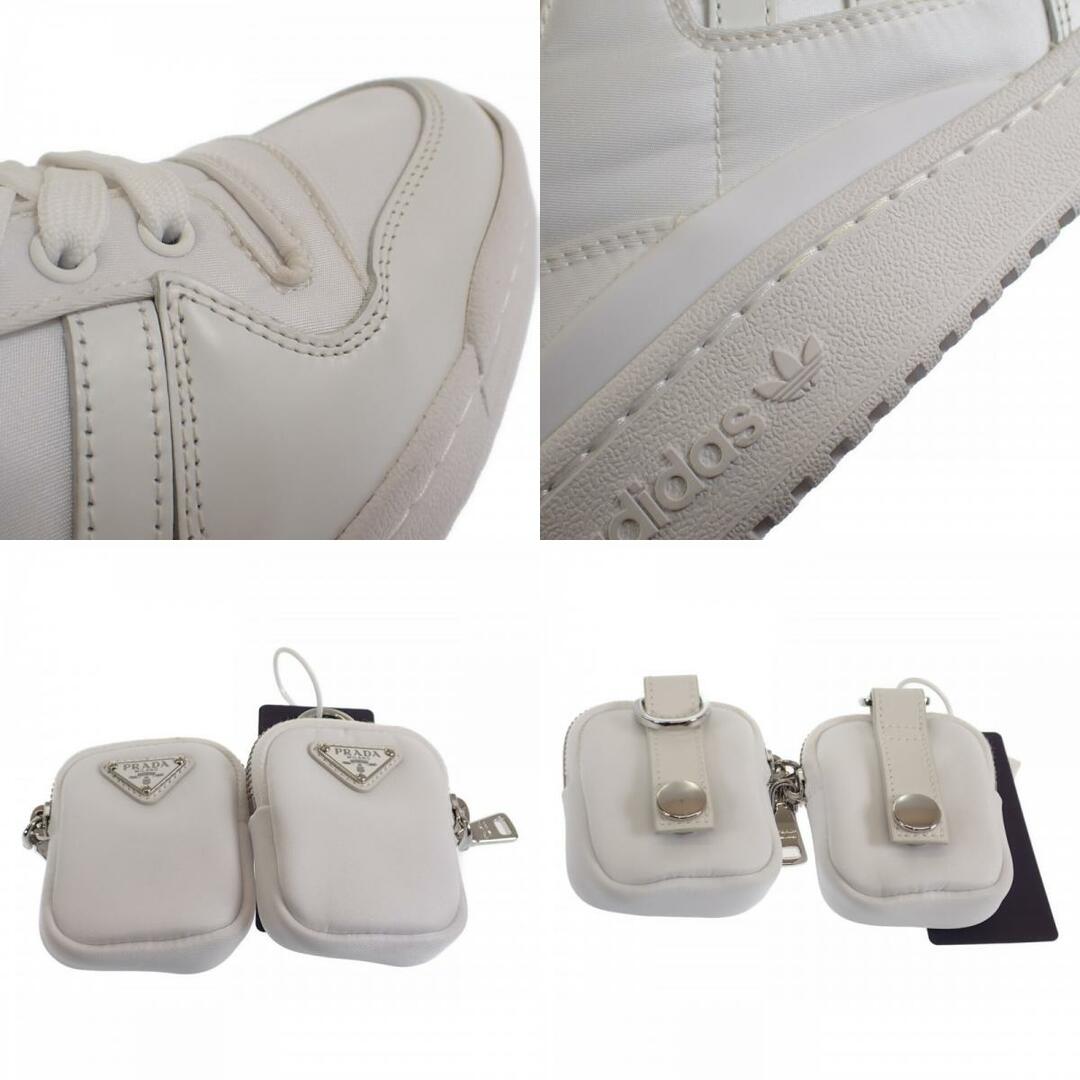 PRADA(プラダ)の【中古】【SAランク】PRADA プラダ アディダスコラボ Re-Nylon フォーラム ローカット スニーカー シューズ 2EG390 ナイロン ホワイト 約25.5cm【ISEYA】 レディースの靴/シューズ(スニーカー)の商品写真