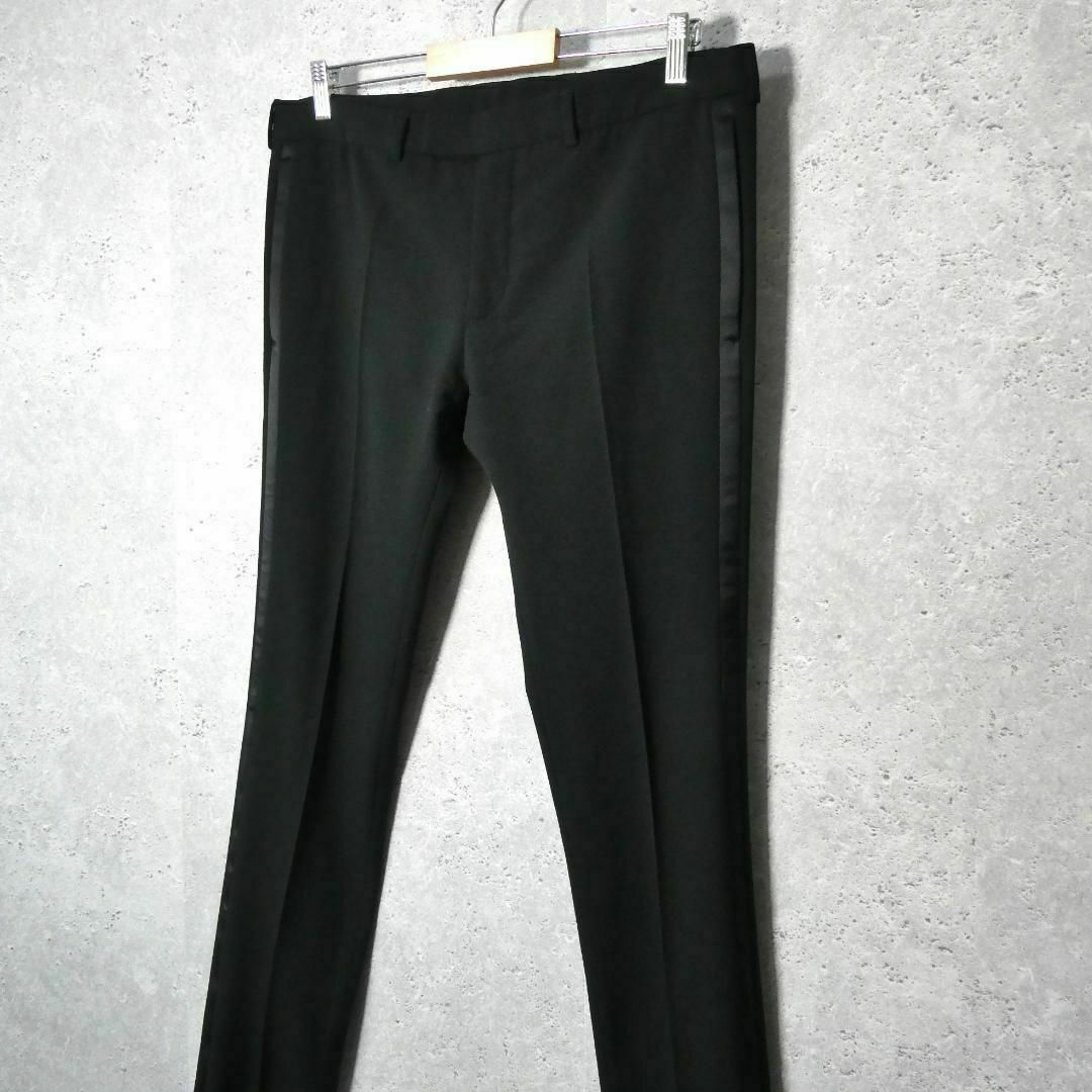 DIOR HOMME(ディオールオム)の極美品 DIOR サイドライン ストレッチ スリム パンツ スラックス メンズのパンツ(スラックス)の商品写真