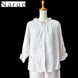 narue - 【NARUE】パジャマ上下セット/ガーゼ生地/猫柄/M～L★ナルエー 