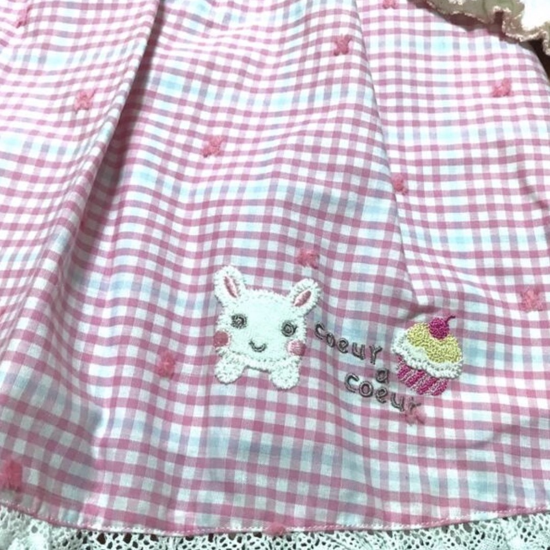 coeur a coeur(クーラクール)の新品タグ付き　クーラクール　ワンピース　100 キッズ/ベビー/マタニティのキッズ服女の子用(90cm~)(ワンピース)の商品写真