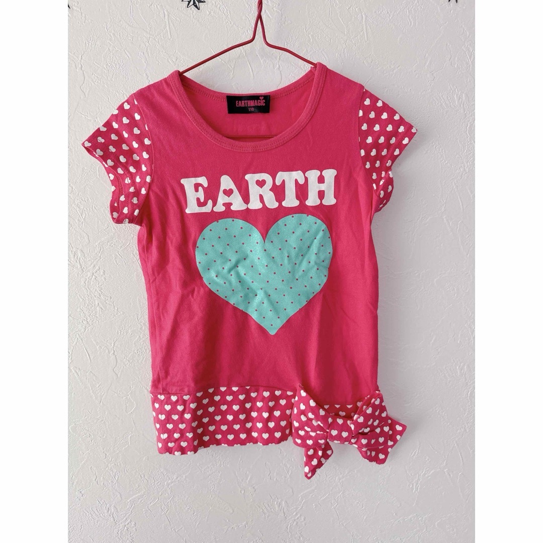 EARTHMAGIC(アースマジック)のEARTHMAGIC★半袖カットソー　110 キッズ/ベビー/マタニティのキッズ服女の子用(90cm~)(Tシャツ/カットソー)の商品写真