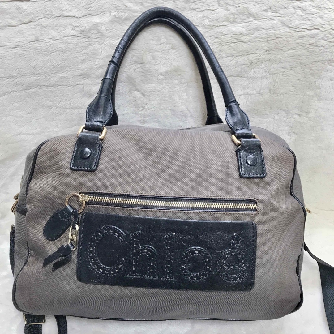 Chloe(クロエ)のChloe 大容量 ハーレー 2way ボストンバッグ マザーズバッグ レザー レディースのバッグ(ボストンバッグ)の商品写真