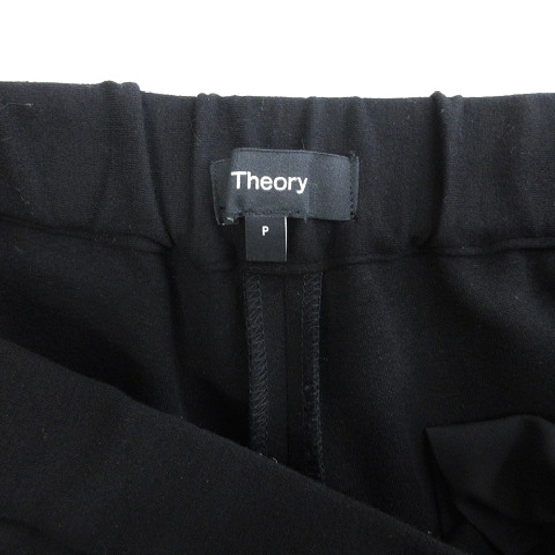 theory(セオリー)のセオリー ワイドパンツ イージー 無地 ブラック P XS相当 レディースのパンツ(その他)の商品写真