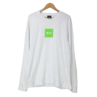 ハフ(HUF)のハフ HUF Tシャツ ロンT カットソー ロゴ プリント L 白 ■GY01(Tシャツ/カットソー(七分/長袖))