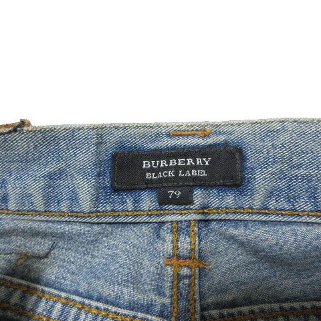 BURBERRY BLACK LABEL(バーバリーブラックレーベル)のバーバリーブラックレーベル デニムパンツ ジーンズ ボタンフライ 79■GY01 メンズのパンツ(デニム/ジーンズ)の商品写真