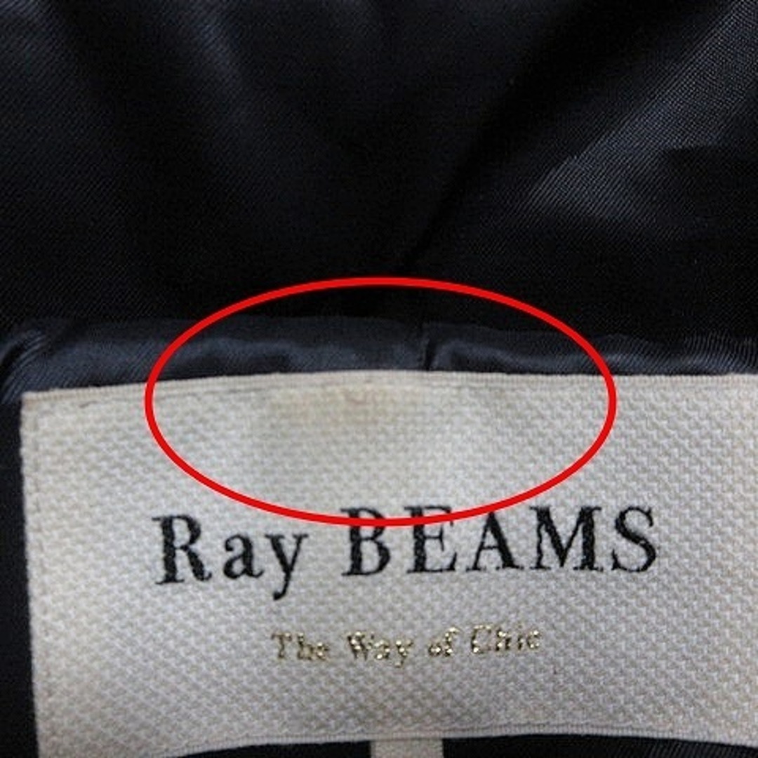 Ray BEAMS(レイビームス)のレイビームス ダッフルコート ショート ウール 0 XS相当 紺 ■GY01 レディースのジャケット/アウター(ダッフルコート)の商品写真