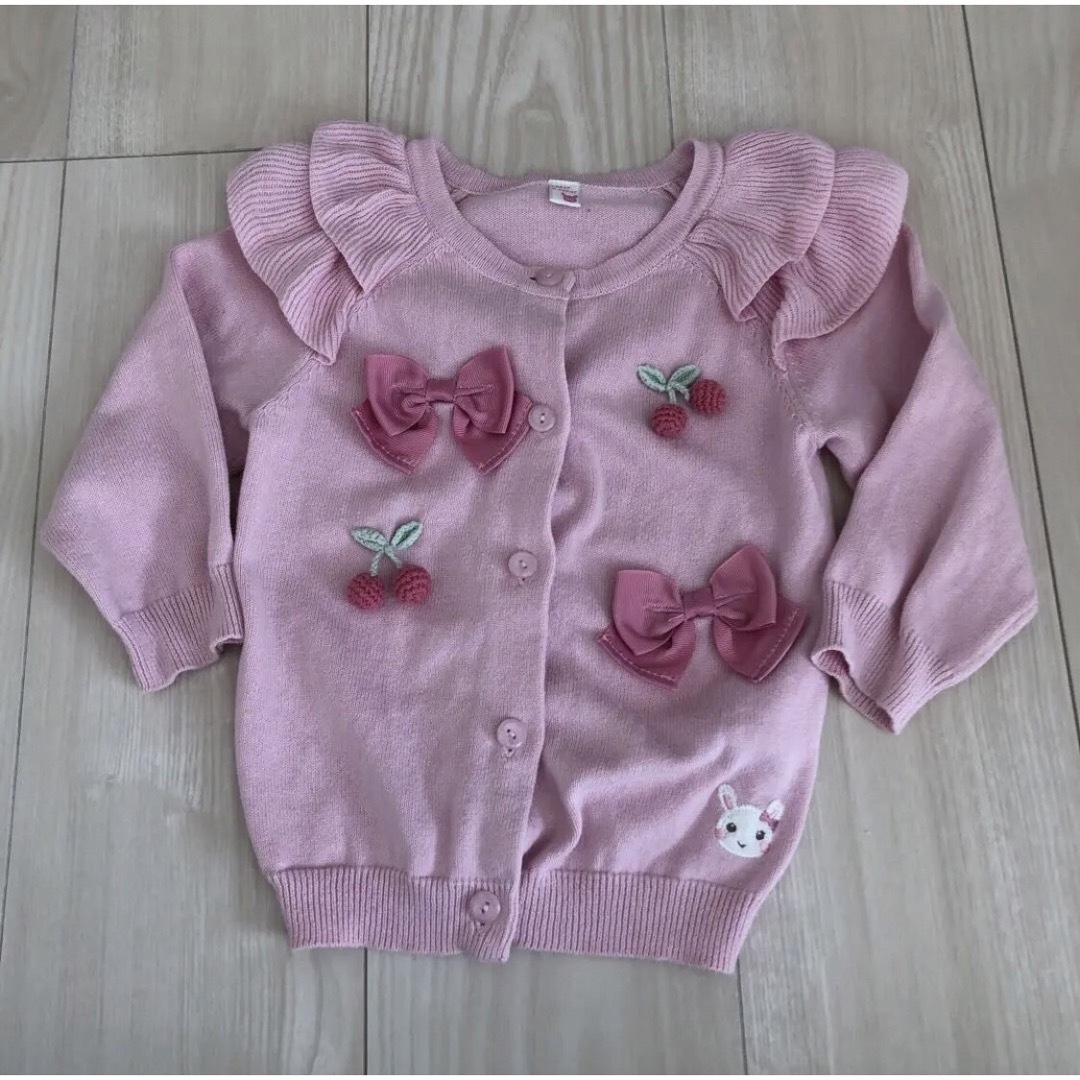 coeur a coeur(クーラクール)のクールクールカーディガンとワンピース　2点セット キッズ/ベビー/マタニティのキッズ服女の子用(90cm~)(カーディガン)の商品写真