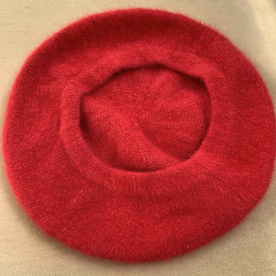 レッド ベレー帽 赤 レディース レディースの帽子(ハンチング/ベレー帽)の商品写真