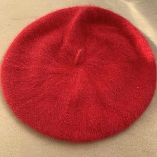 レッド ベレー帽 赤 レディース(ハンチング/ベレー帽)