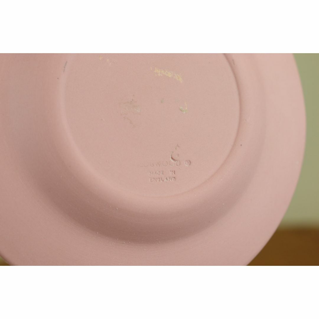 WEDGWOOD(ウェッジウッド)のウェッジウッド　ジャスパー　ピンク　ラウンドトレイ　ピンディッシュ　ヴィンテージ インテリア/住まい/日用品のインテリア小物(小物入れ)の商品写真