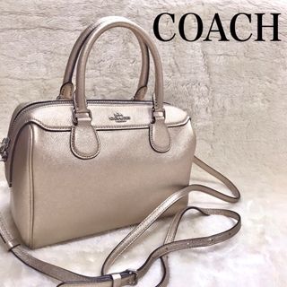 コーチ(COACH)の極美品 COACH ハンドバッグ ミニベネット 2way ショルダーバッグ(ハンドバッグ)