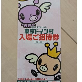 東京ドイツ村 入園ご招待券 2024年6月30日まで 1枚(遊園地/テーマパーク)