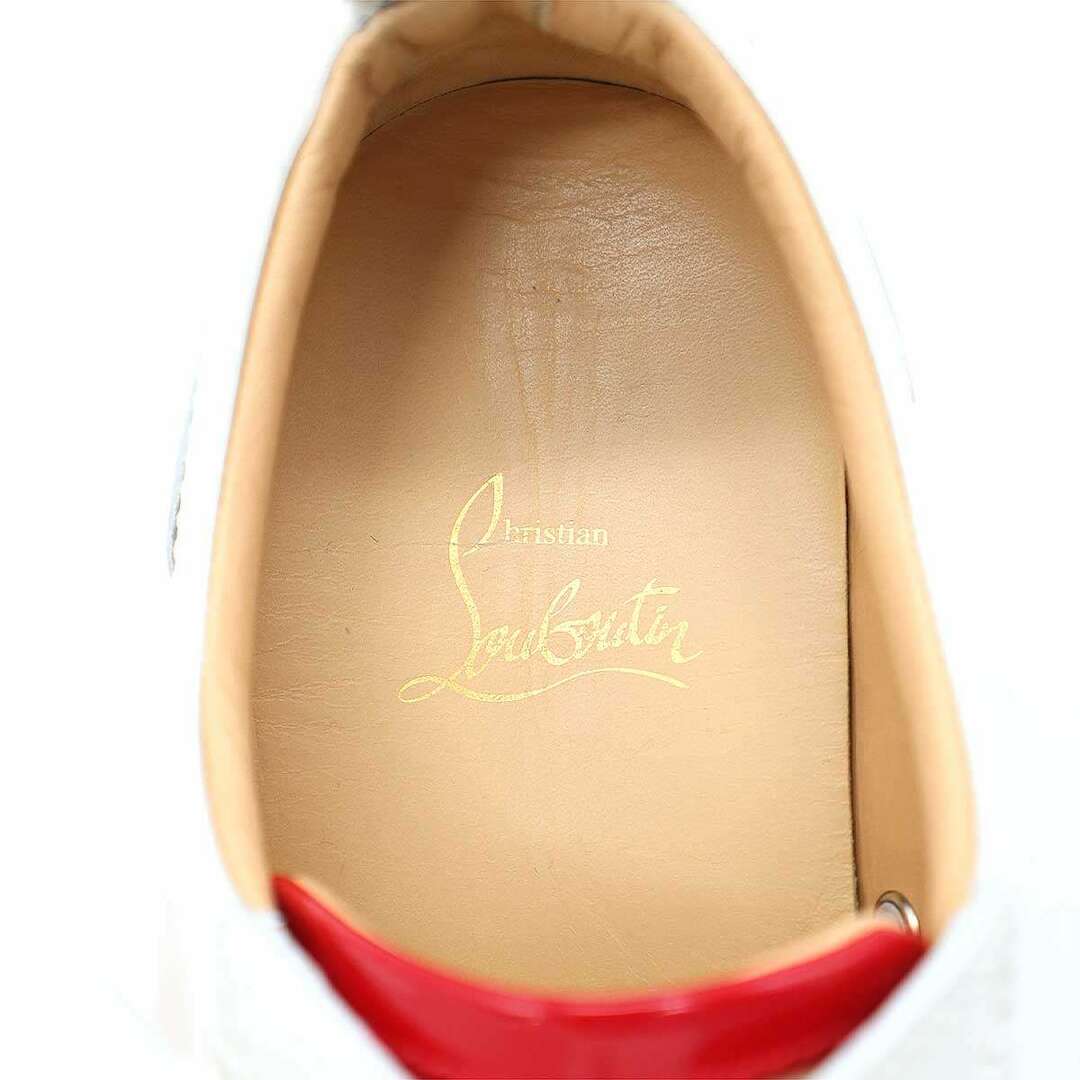 Christian Louboutin(クリスチャンルブタン)のChristian Louboutin クリスチャンルブタン LOUBI KRAFT クラフトデザイン ローカットレザースニーカー ホワイト 40 1/2 メンズの靴/シューズ(スニーカー)の商品写真