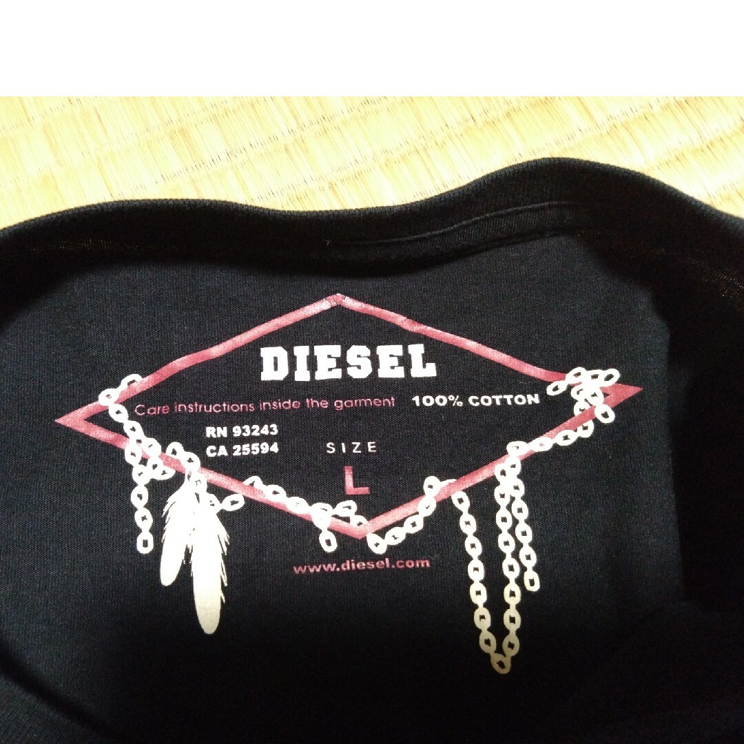 DIESEL(ディーゼル)の未使用★DIESELディーゼル★Tシャツ★黒★L★正規品 メンズのトップス(Tシャツ/カットソー(半袖/袖なし))の商品写真