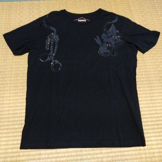 ディーゼル(DIESEL)の未使用★DIESELディーゼル★Tシャツ★黒★L★正規品(Tシャツ/カットソー(半袖/袖なし))