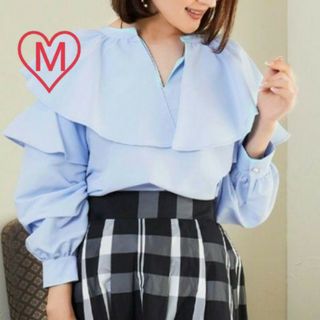 シマムラ(しまむら)の【オンライン限定】星玲奈　しまむら　ブラウス　中青　M(シャツ/ブラウス(長袖/七分))