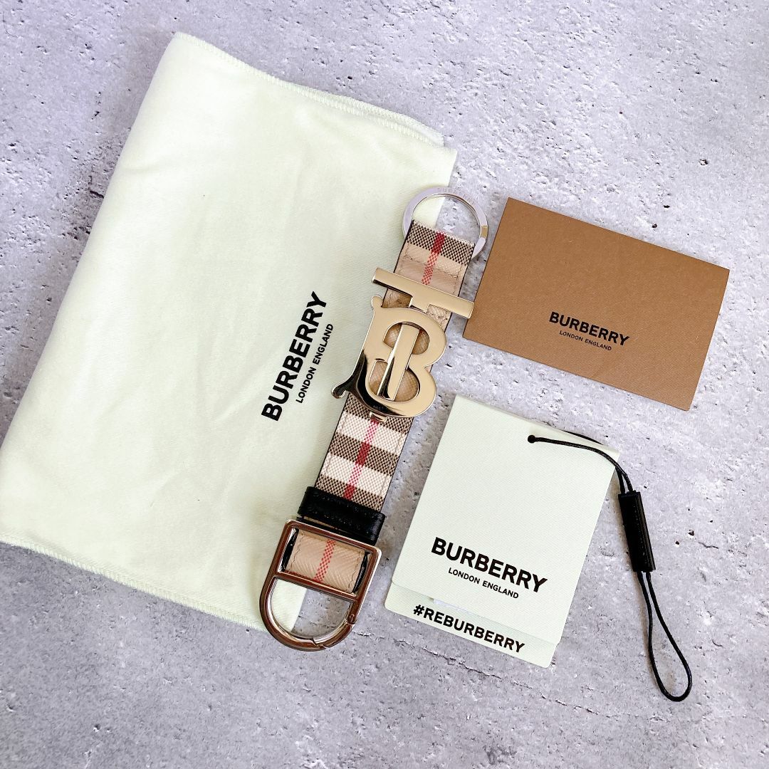 BURBERRY(バーバリー)の国内定価¥52,800 BURBERRY モノグラム キーリング 在庫1点のみ メンズのファッション小物(キーホルダー)の商品写真