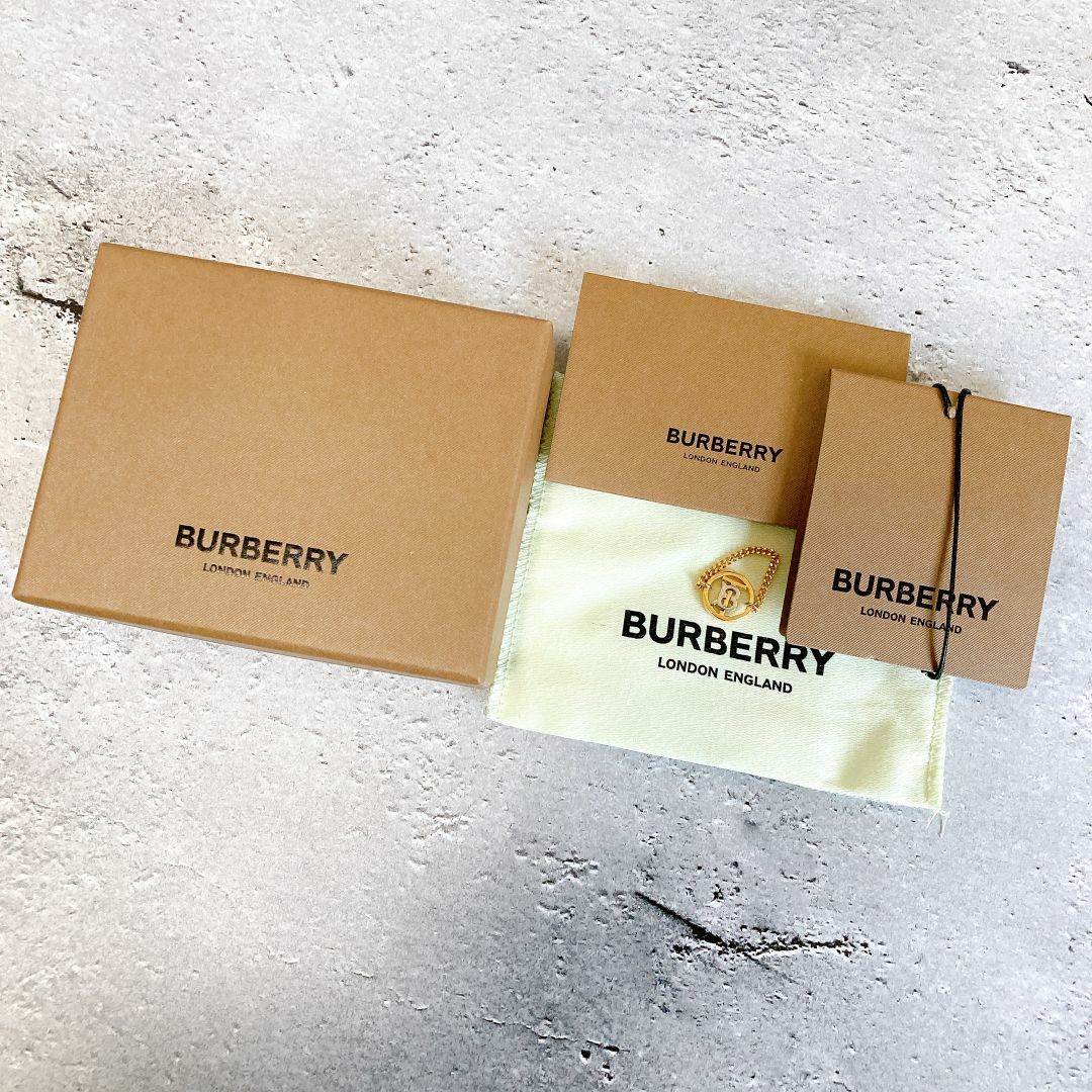 BURBERRY(バーバリー)の定価¥48,400 BURBERRY 真鍮 ゴールド＆パラジウム リング レディースのアクセサリー(リング(指輪))の商品写真