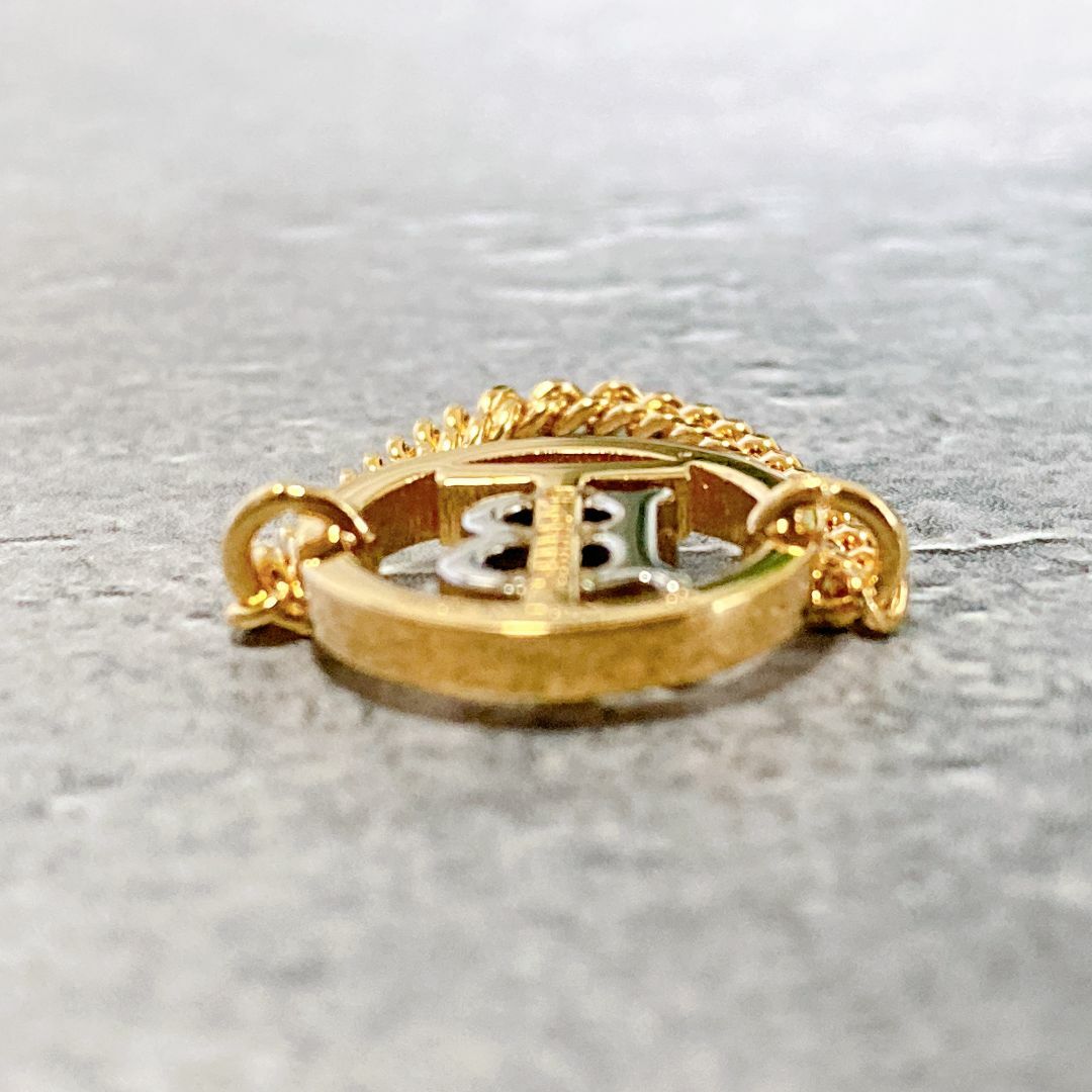 BURBERRY(バーバリー)の定価¥48,400 BURBERRY 真鍮 ゴールド＆パラジウム リング レディースのアクセサリー(リング(指輪))の商品写真