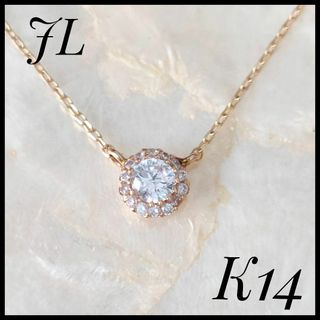 ジュエル(JEWEL)の大人気　JL ジュエル　K14ゴールド　色石　ペンダントネックレス　ゴージャス(ネックレス)