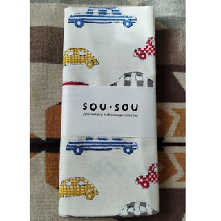 SOUSOU　オックス　ハンドメイド　生地　布地　車(生地/糸)