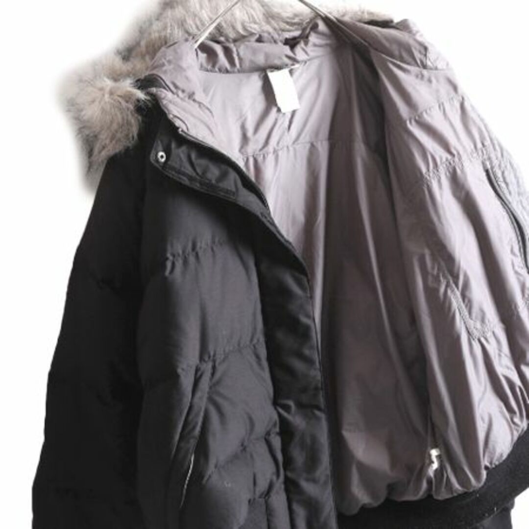 THE NORTH FACE(ザノースフェイス)のノースフェイス ダウン パーカー ジャケット レディース M 程/ The North face アウトドア 550フィル ナイロン フェイクファー ブルゾン 黒 レディースのジャケット/アウター(ダウンジャケット)の商品写真