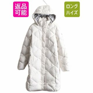 ザノースフェイス(THE NORTH FACE)のUS企画 ノースフェイス ロング ダウン コート レディース S / 古着 The North Face アウトドア パーカー ナイロン ジャケット 550フィル 白(ダウンジャケット)