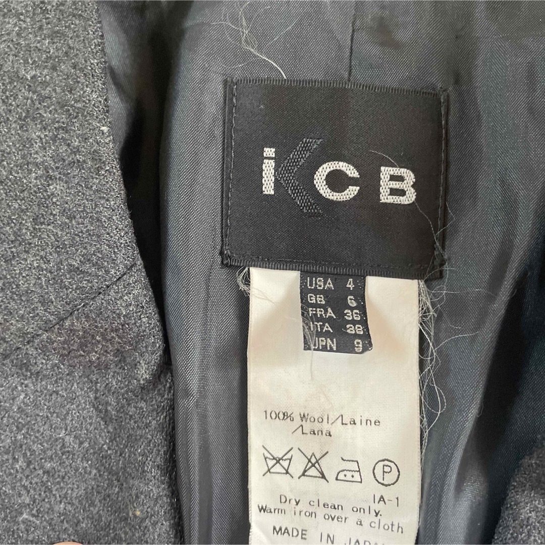 ICB(アイシービー)の日本製iCB ウールシャツ&スラックス　セットアップ　難あり レディースのフォーマル/ドレス(スーツ)の商品写真