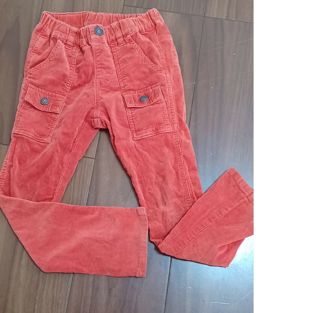 F.O.KIDS(エフオーキッズ)のコーデュロイオレンジ色パンツ110 キッズ/ベビー/マタニティのキッズ服男の子用(90cm~)(パンツ/スパッツ)の商品写真