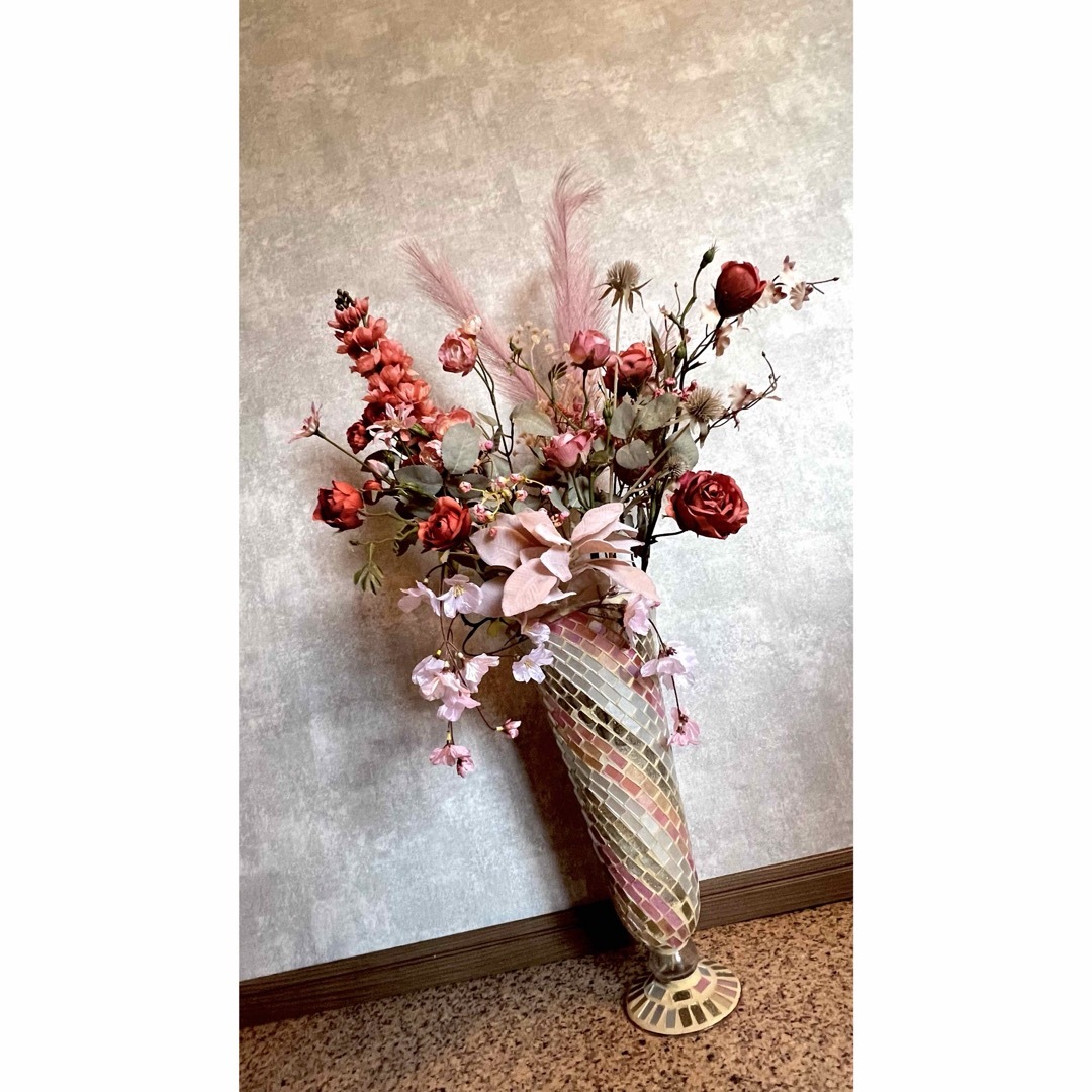 ダイソー¥200造花アレンジ。寄せ植え等のお話しの通販 by 滋賀 ダイソー¥200造花アレンジ。寄せ植え等のお話しの通販 by 滋賀